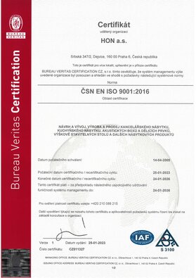 Certifikát ISO-9001