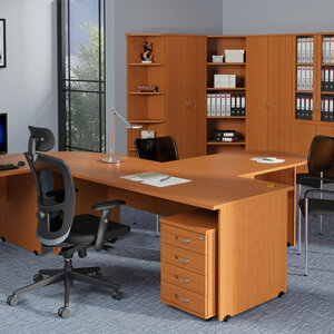 GATE office desks - cherry