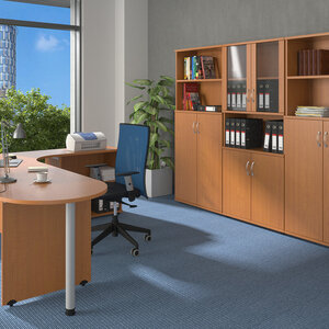 GATE office desks - cherry