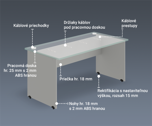 Kancelárske stoly Gate – konzervatívny vzhľad