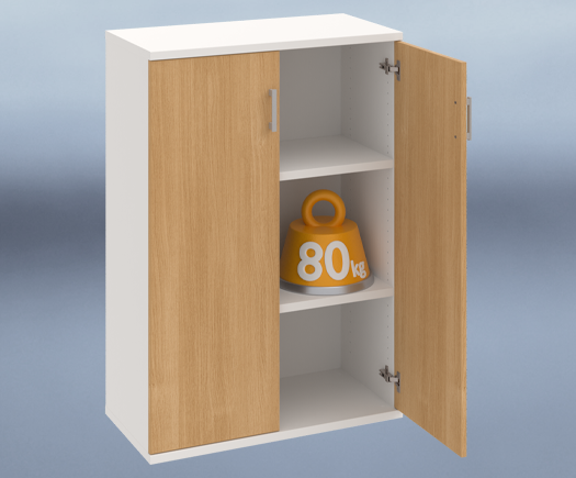 Kancelárske skrine STRONG - nosnosť políc 80 kg